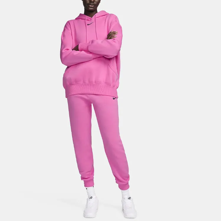 Nike Sportswear Phoenix Fleece Knitted Sports Pants Women's Pink-2