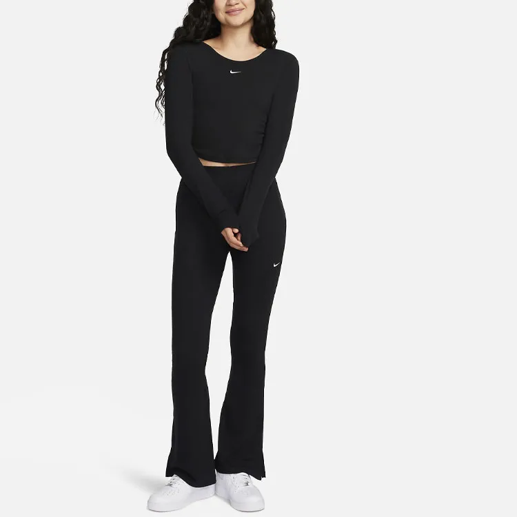 Nike Sportswear Chill Knit T Shirt Women's Black-2