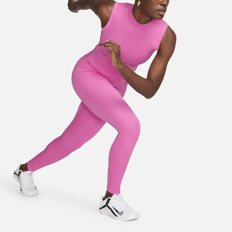 Nike One Fitted Women's Dri FIT Mock Neck Cropped Tank Top-2