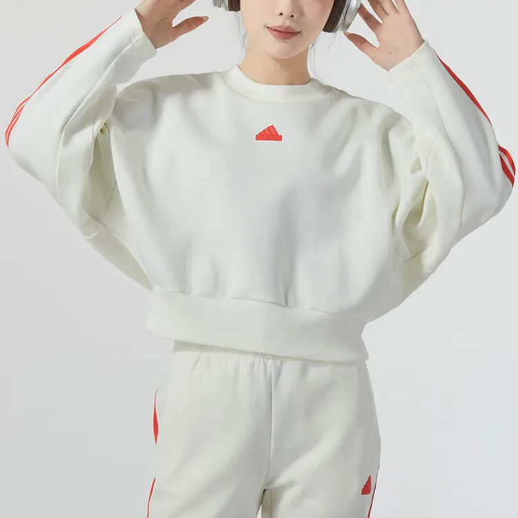 Adidas Sweatshirt Women's Ivory White-2