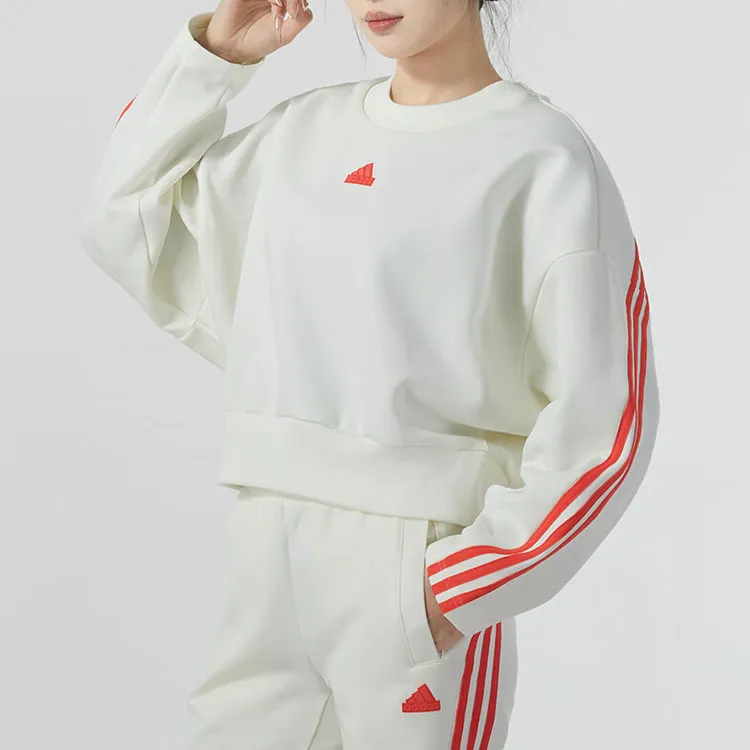 Adidas Sweatshirt Women's Ivory White-6