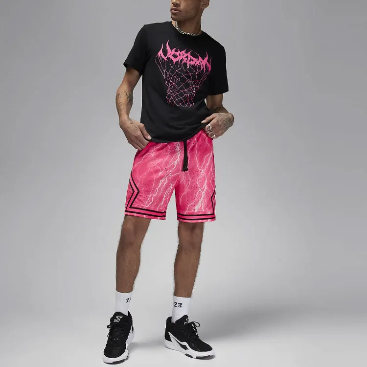 Jordan Dri FIT Sport Sports Shorts Men's Super Pink-1