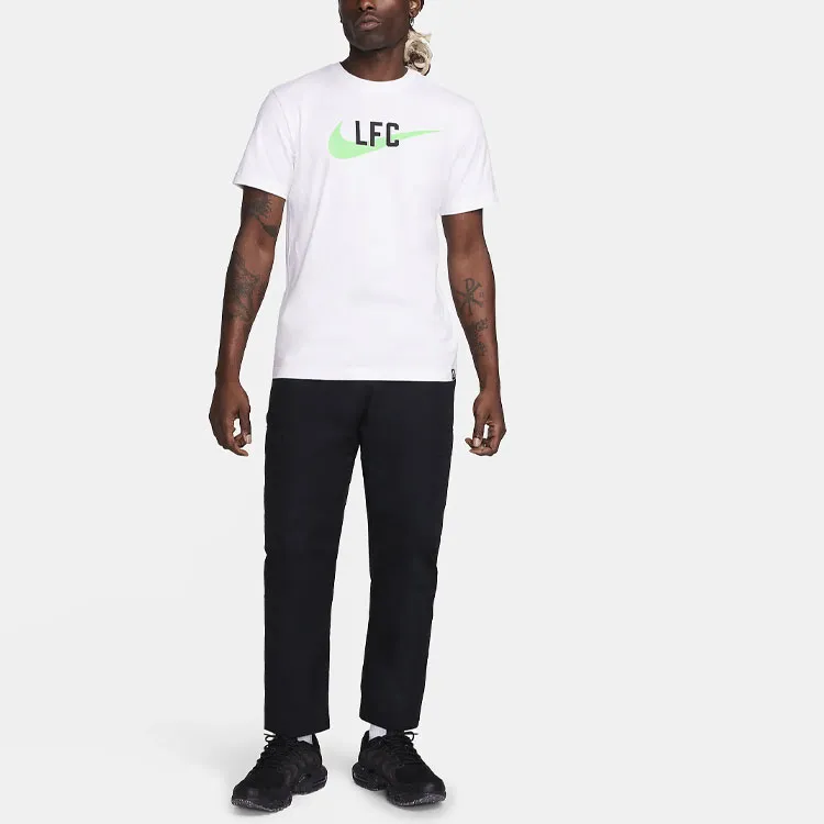 Nike Liverpool FC Swoosh T Shirt Men's White-2