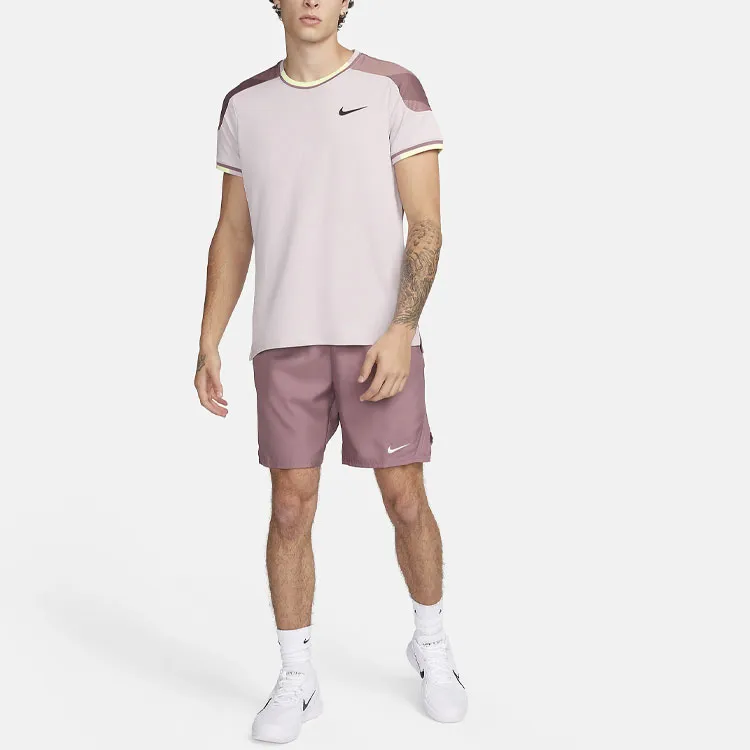 Nike Court Slam T-Shirt Men's White Gold Purple-2