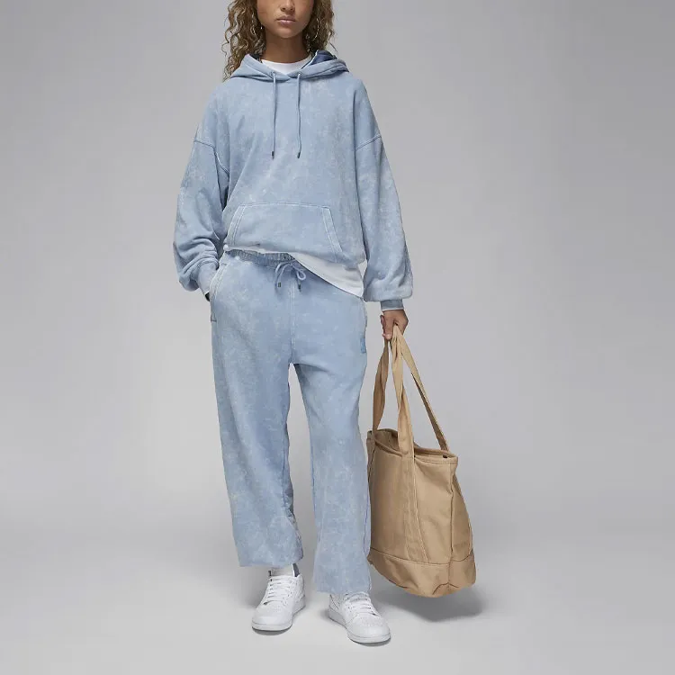 Jordan Flight Fleece Sweatshirt Women's Blue Gray-1