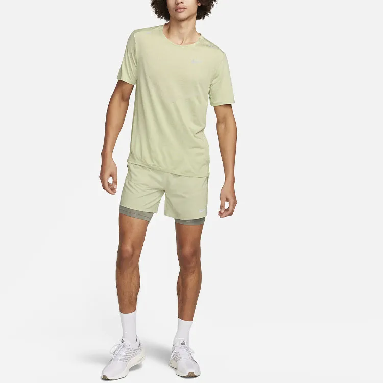 Nike Rise 365 T Shirt Men's Olive-2