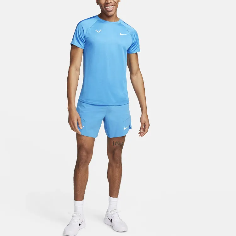 Nike Rafa Challenger T-Shirt Men's Light Photo Blue-2