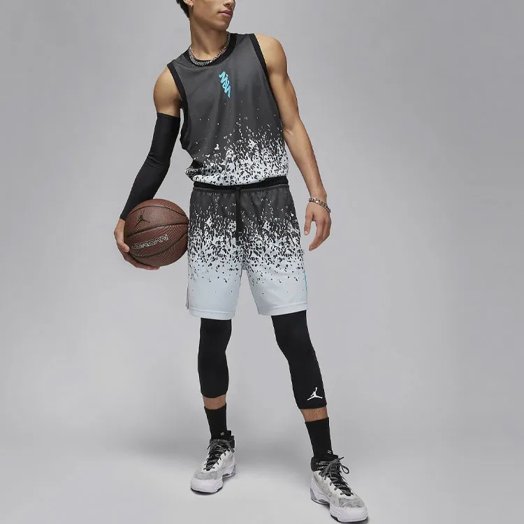Jordan Zion Sports Shorts Men's Soccer Gray-1