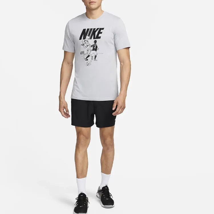 Nike T-Shirts Men Wolf Gray-2