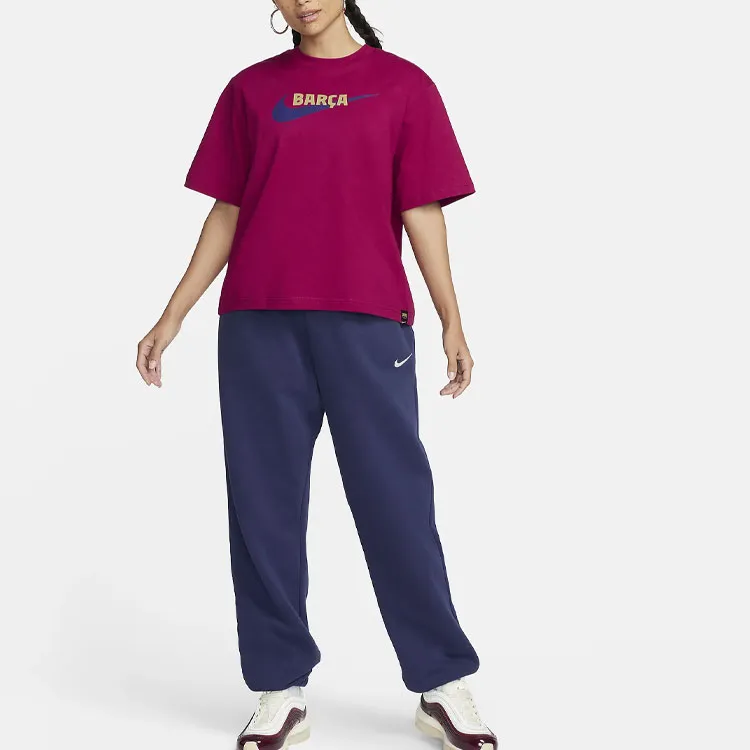 Nike Fc Barcelona Women's Nike Soccer Boxy T Shirt-4