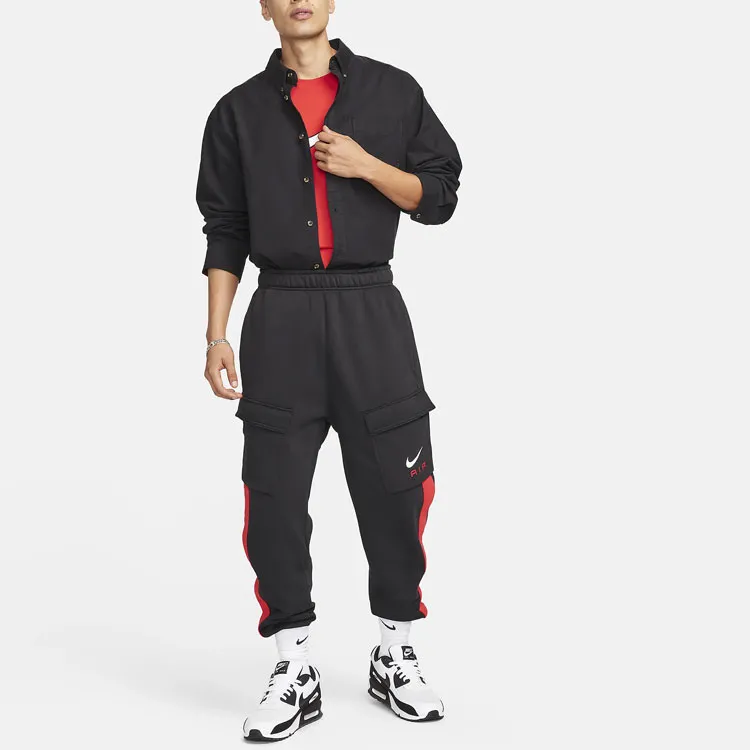 Nike Air Knitted Sports Pants Men's Black-2