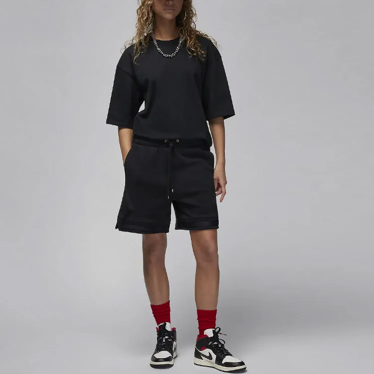 Jordan Flight Fleece Sports Shorts Women's Black-3