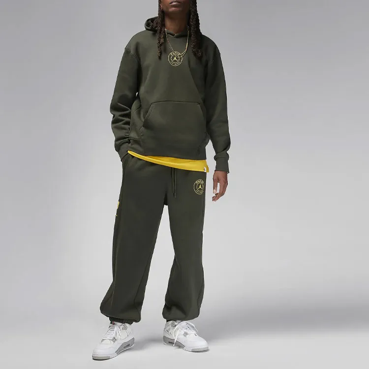Jordan Paris Saint-Germain Sweatshirt Men's Olive Green-2