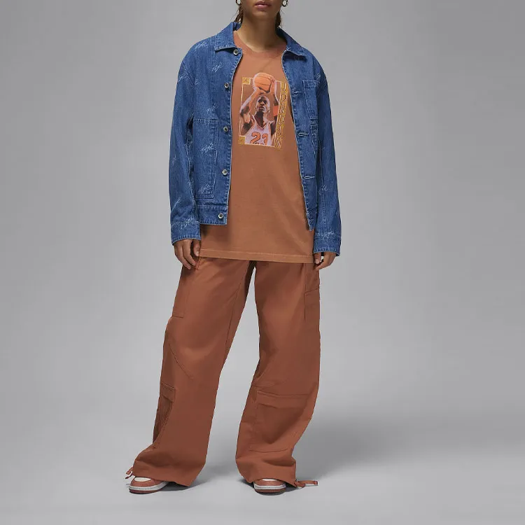 JORDAN Graphic T Shirt 'Dusty Peach/Dune Red'-2