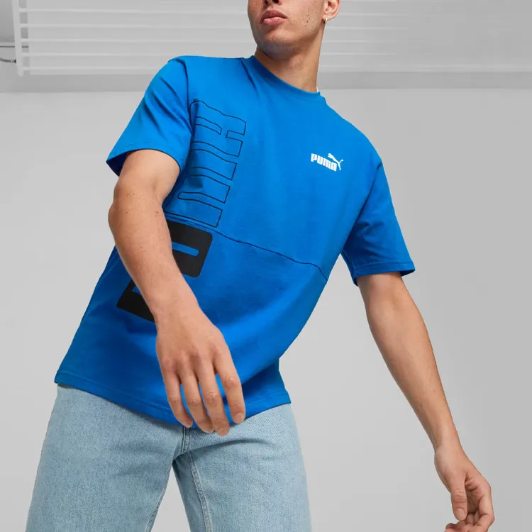 PUMA T-Shirts Men Royal Blue-3