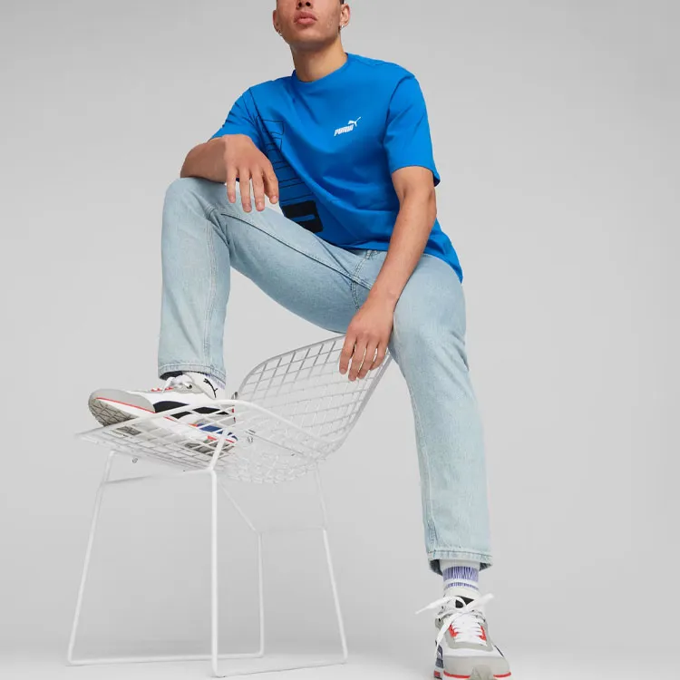 PUMA T-Shirts Men Royal Blue-2