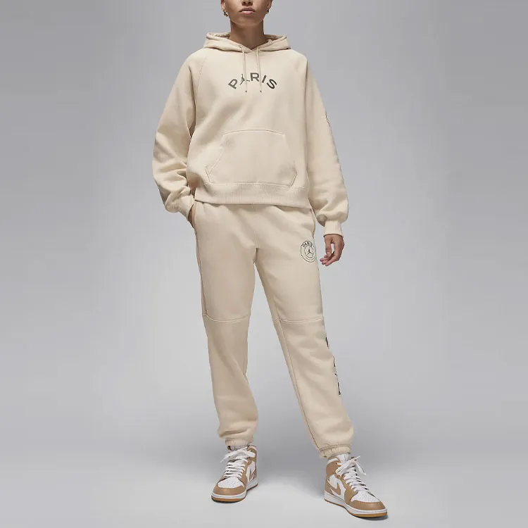 Jordan Paris Saint-Germain Brooklyn Fleece Sweatshirt Women's Khaki-3