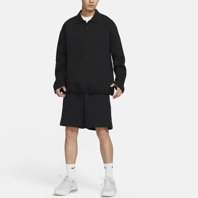 Nike Tech Fleece Re imagined Polo Shirt Men's Black-2
