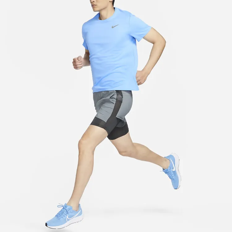 Nike Dri FIT UV Miler T Shirt Men's Sky Blue-2