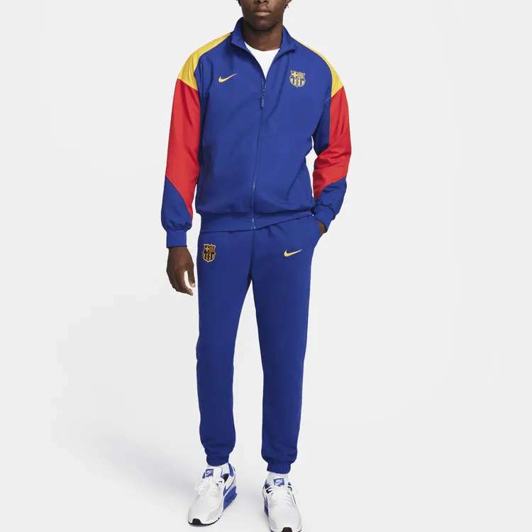 Nike F.C. Barcelona Strike Jackets Coats Men's Blue-4