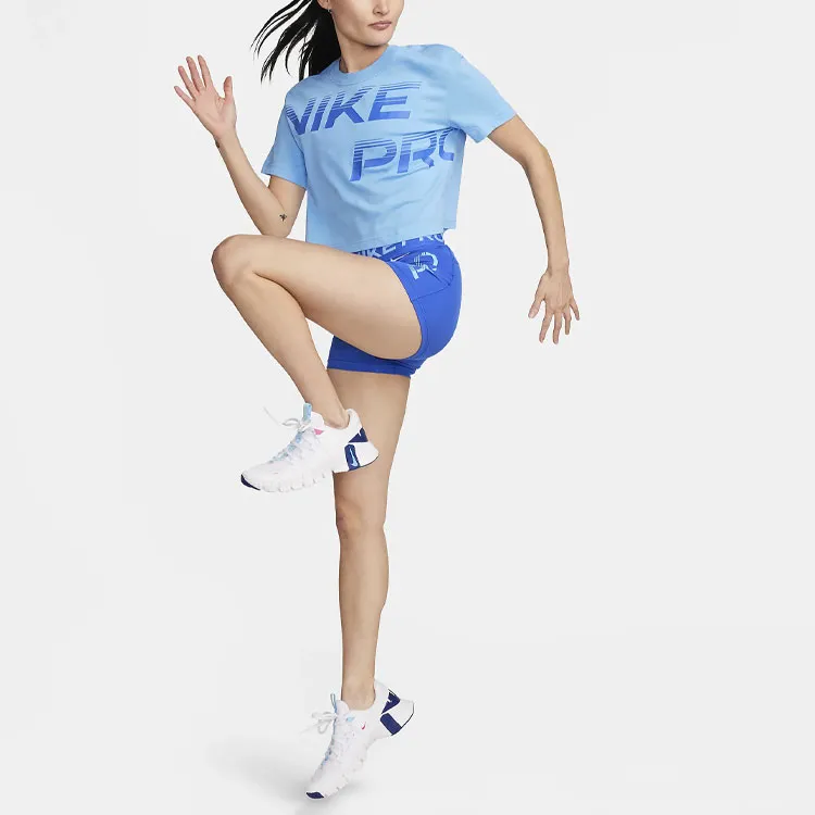 Nike Drop Shoulder Sleeve T Shirt Women's University Blue-2