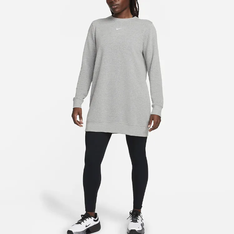 Nike Dri FIT One Women's Crew Neck French Terry Tunic-2