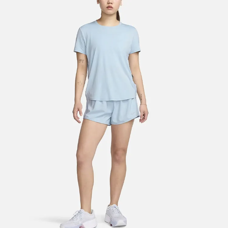 Nike Dri FIT One Casual Shorts Women's Light Blue-3