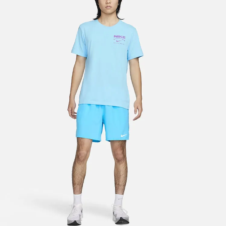 Nike Dri FIT T Shirt Men's Sky Blue-2