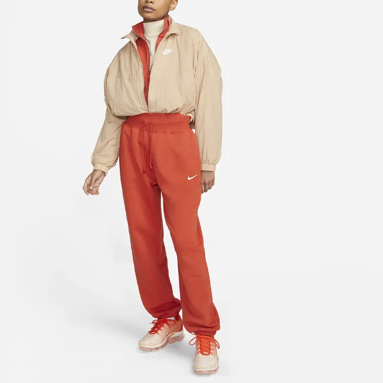 Nike Sportswear Phoenix Fleece Knitted Sweatpants Women's Orange Red-2