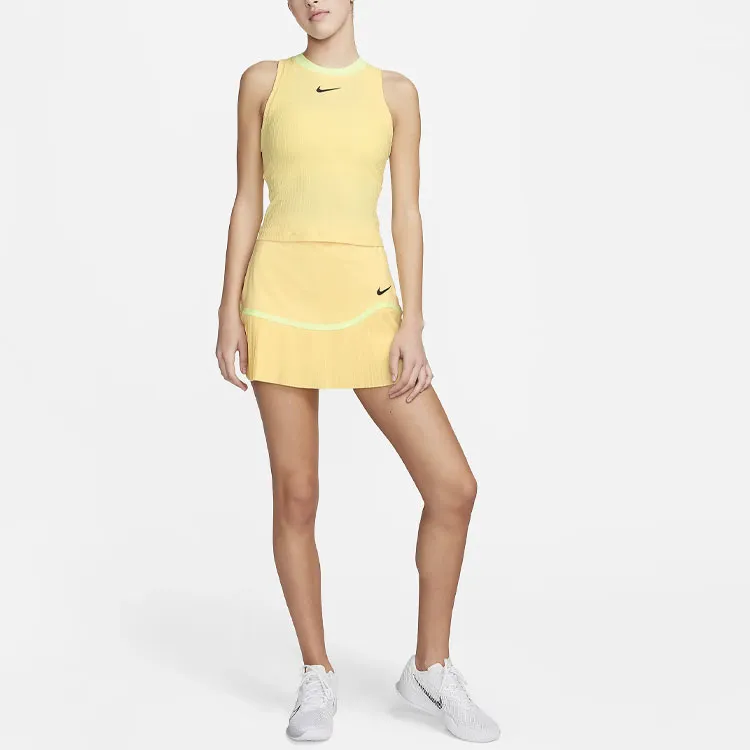 Nike Advantage Sports Shorts Women's Soft Yellow-1