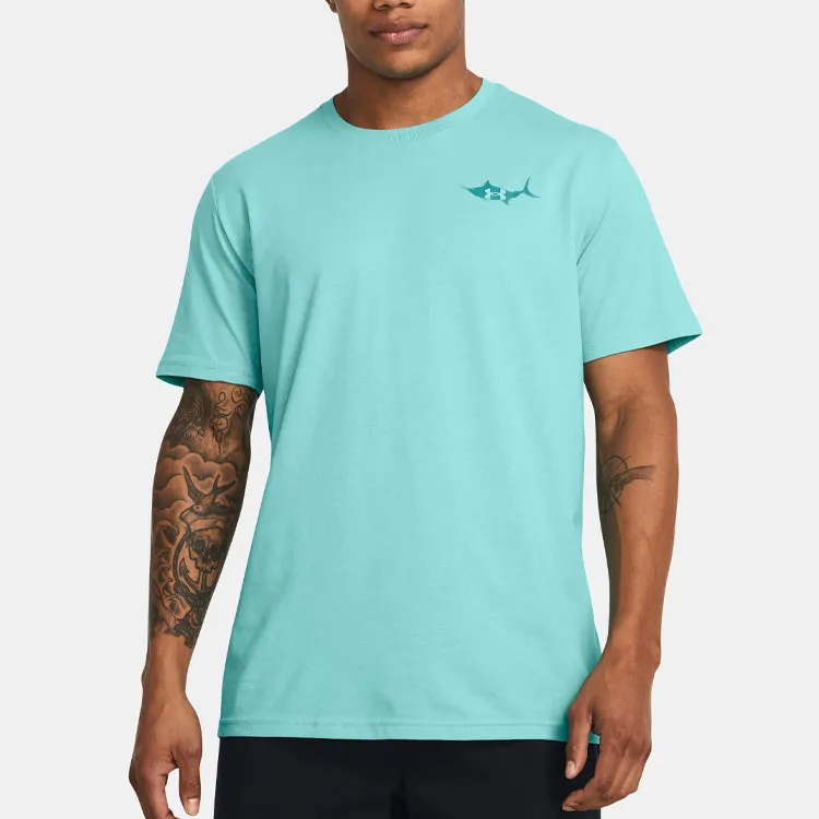 Under Armour T Shirt Men's Coast Cyan-2