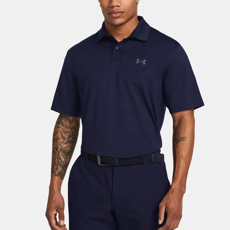 Under Armour Polo Shirt Men's Marine Blue-2