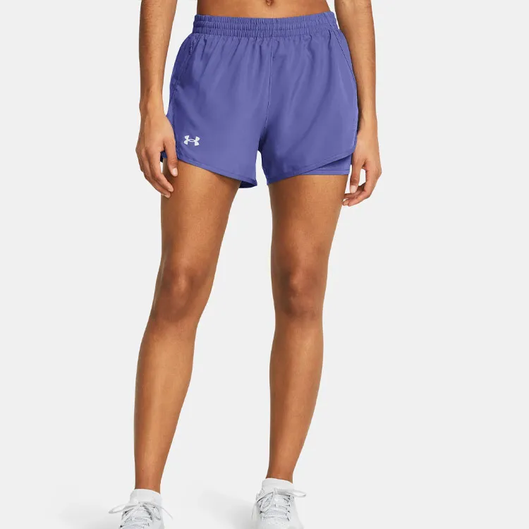 Under Armour UA Fly By Sports Shorts Women's Dark Violet-2