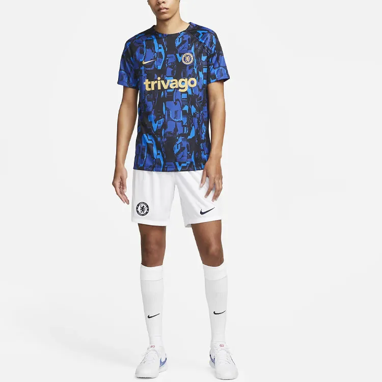 Nike Chelsea FC Academy Pro Soccer Jerseys Men's Dark Blue-4