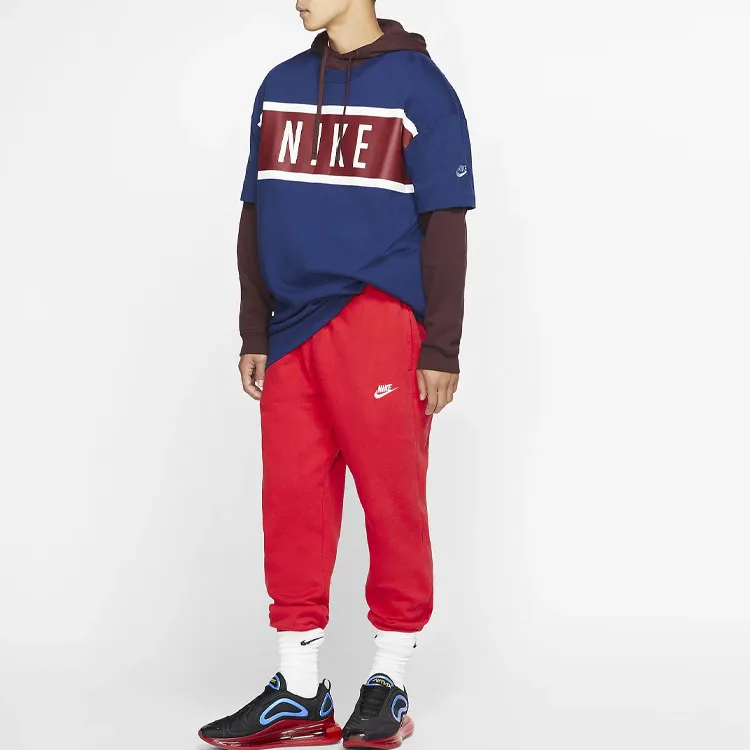 Nike Sportswear Club Fleece Knitted Sweatpants Men's University Red-2