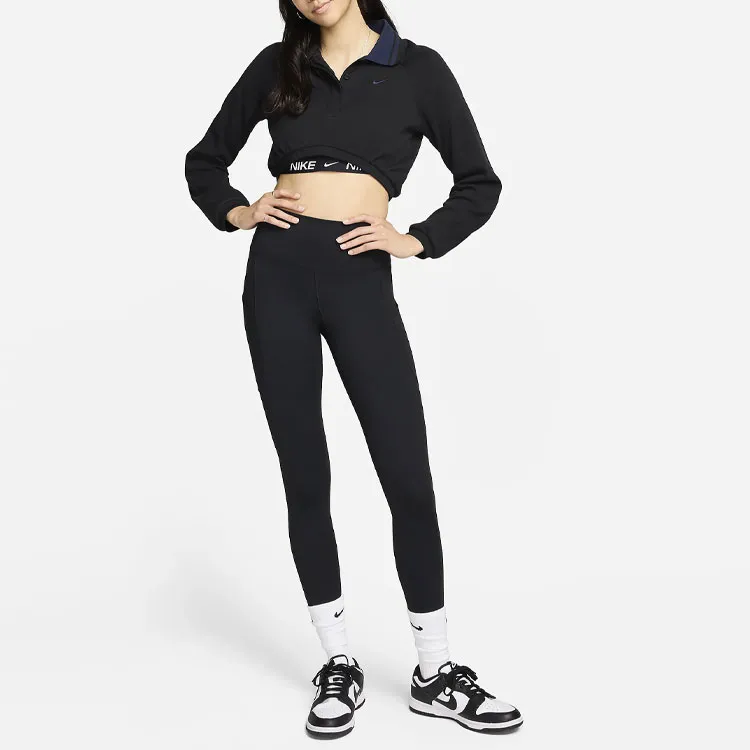 Nike One Women's High Waisted 7/8 Leggings With Pockets-2