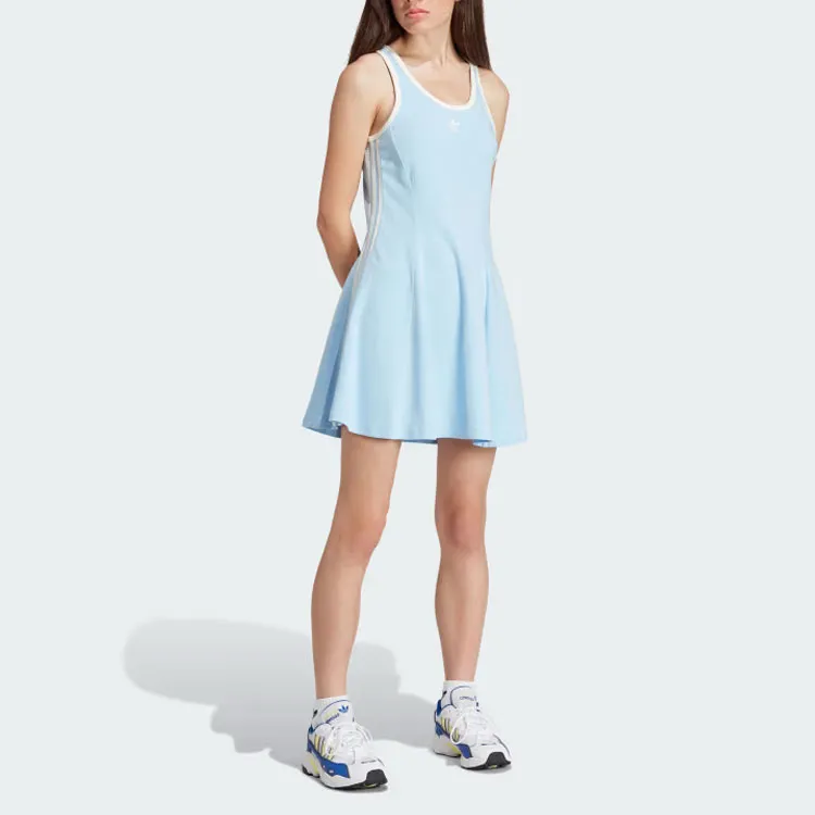 Adidas Originals Sleeveless Dress Women's Sky Blue-3
