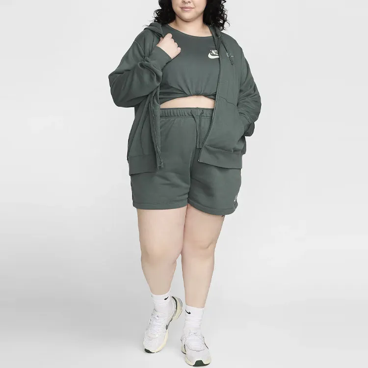 Nike Sportswear Club Fleece Casual Shorts Women's Vintage Green-2