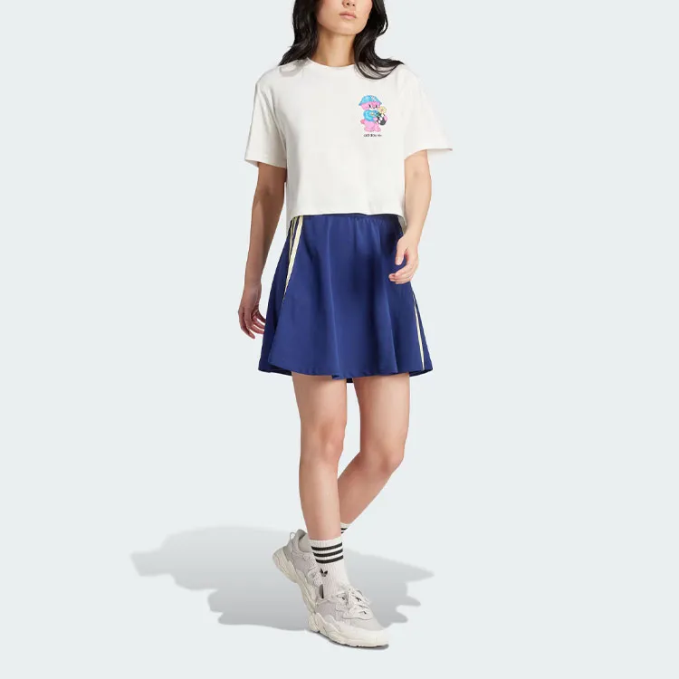 Adidas Originals Skirt Casual Short Skirts Women's Dark Blue-3