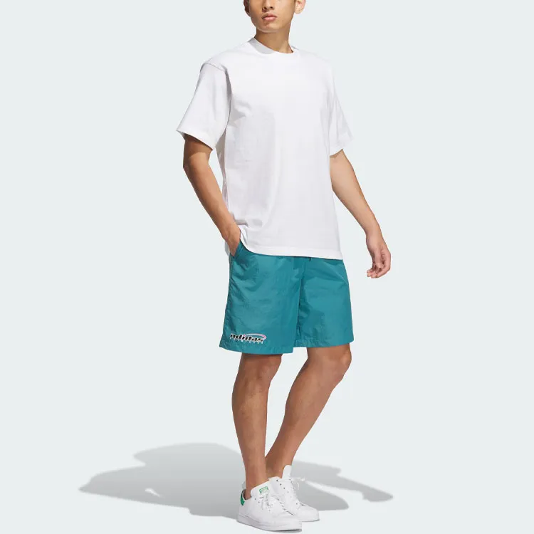 Adidas Originals Play Football Light Woven Shorts Sports Shorts Men's Arctic Ocean Blue-3
