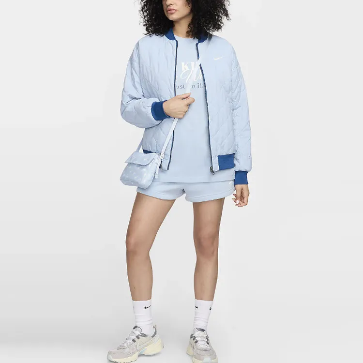 Nike Drop Shoulder Sleeve T-Shirt Women's Sky Blue-2