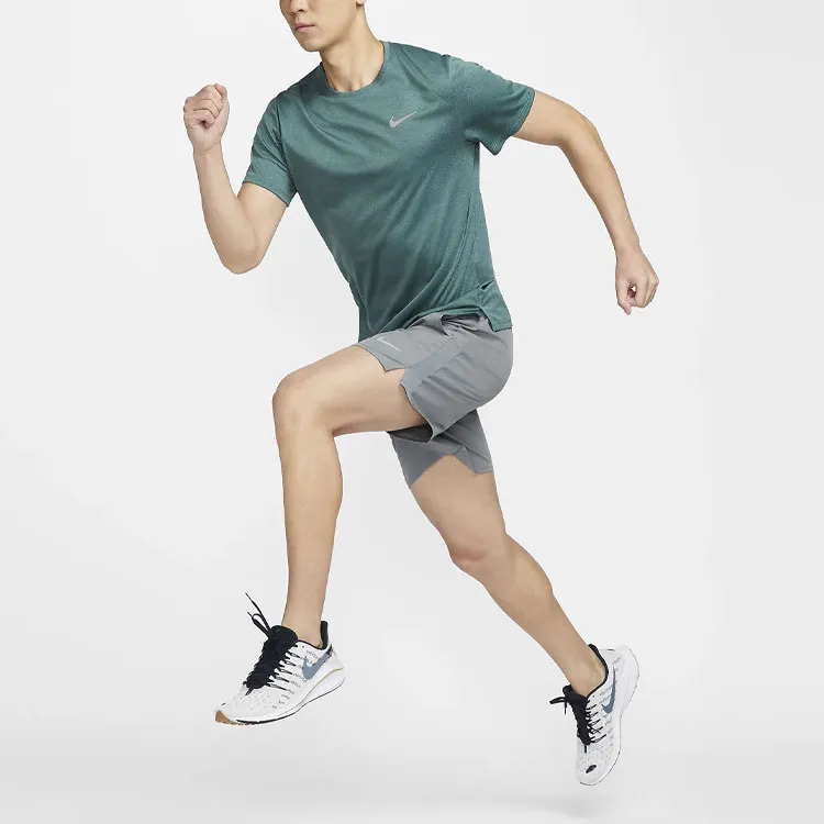 Nike DRI FIT UVMILER T Shirt Men's Vintage Green-2