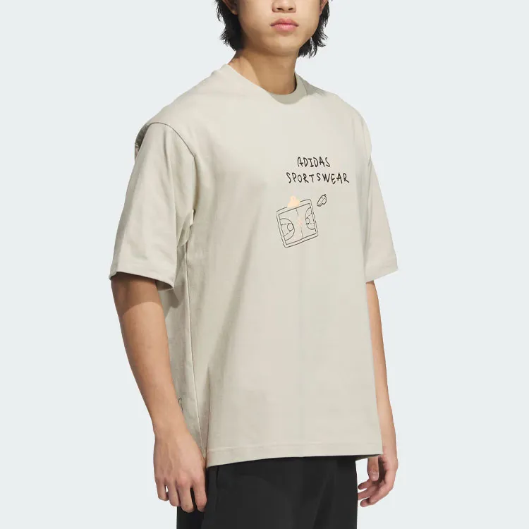 Adidas T-Shirt Men's Light Gray-3