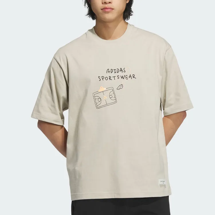 Adidas T-Shirt Men's Light Gray-2