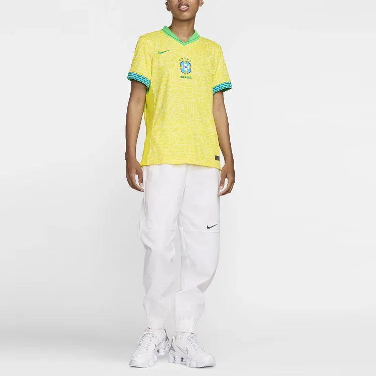 Nike Brazil 2024 Stadium Home Women's Nike Dri FIT Soccer Replica Jersey-2