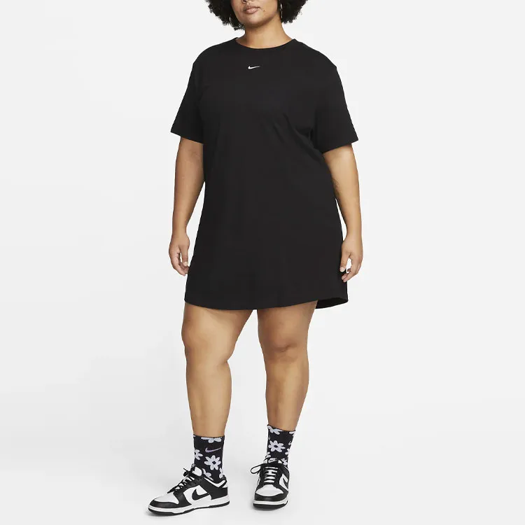 Nike Sportswear Essential Women's Short Sleeve T Shirt Dress Plus Size-2