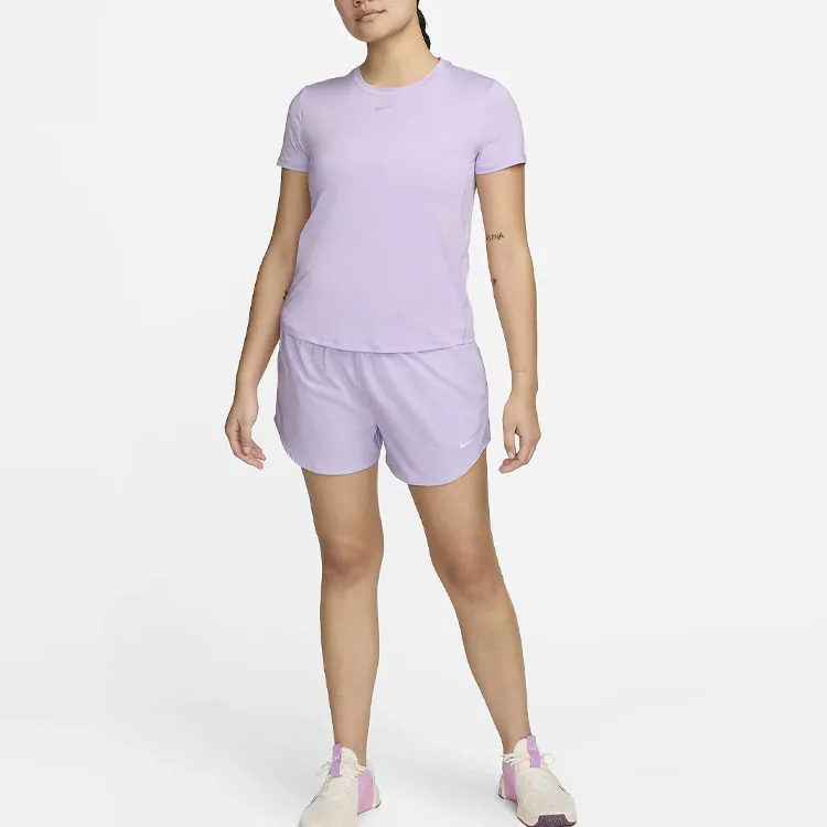 Nike T Shirt Women's Lilac Flower-2