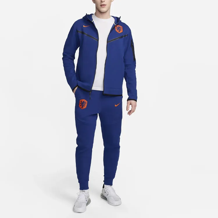 Nike Netherlands Tech Fleece Knitted Sports Pants Men's Dark Royal Blue-2