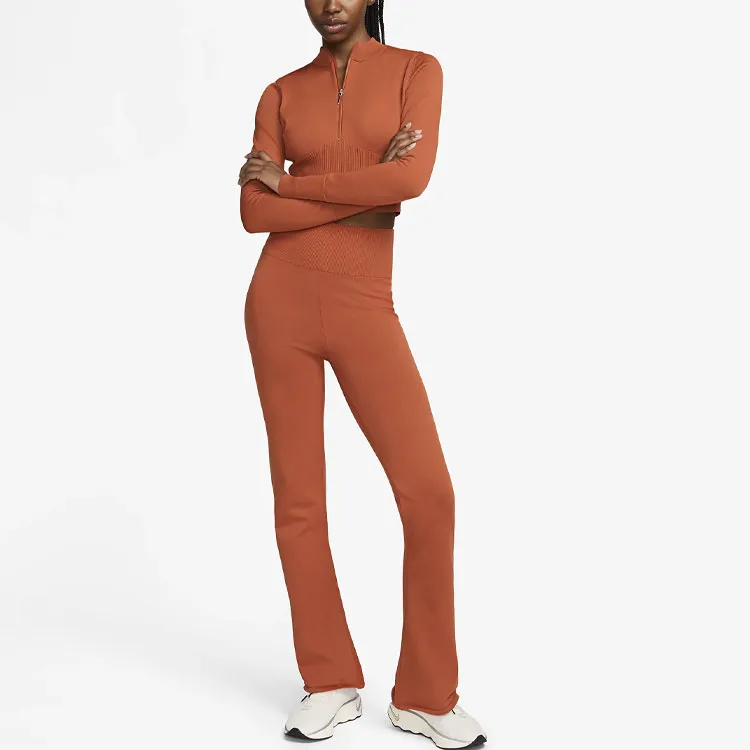 Nike Sportswear Chill Knit Women's Tight High-Waisted Sweater Flared Pants-2