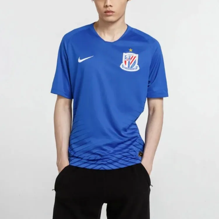 Nike Dri Fit Soccer Jerseys Men Blue-2